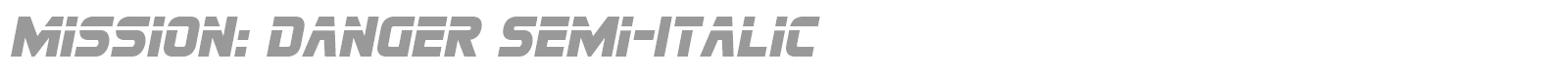 Mission: Danger font preview