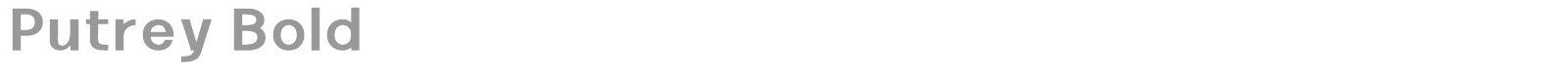 Putrey font preview