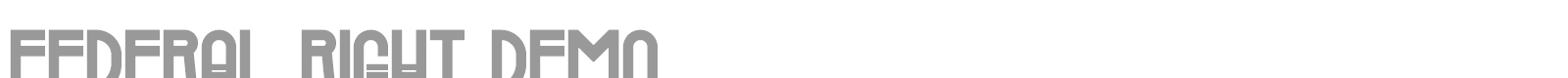 Federal Right font preview