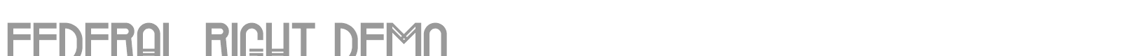 Federal Right font preview