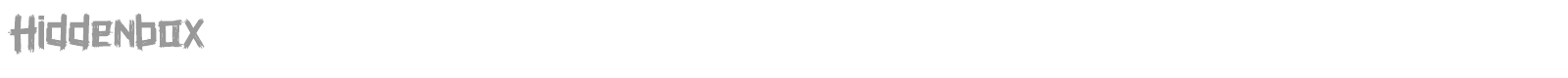 Hiddenbox font preview