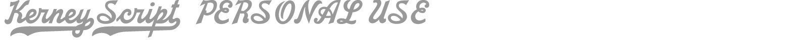 Kerney Script font preview