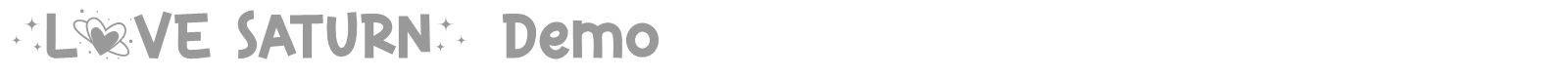 Love Saturn font preview