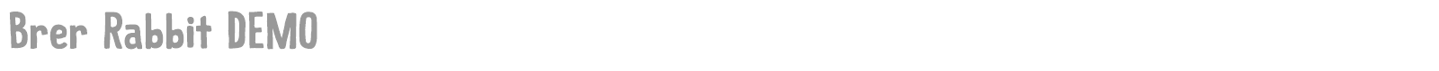 Brer Rabbit font preview