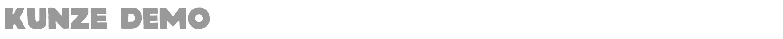 Kunze font preview