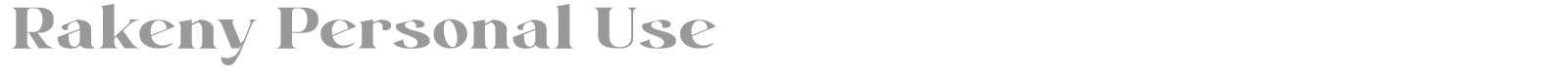 Rakeny font preview