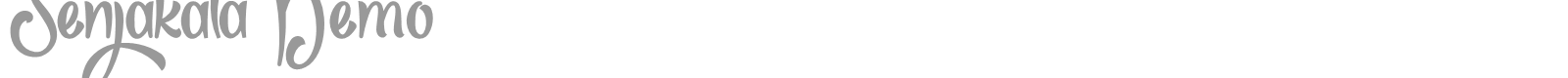 Senjakala font preview