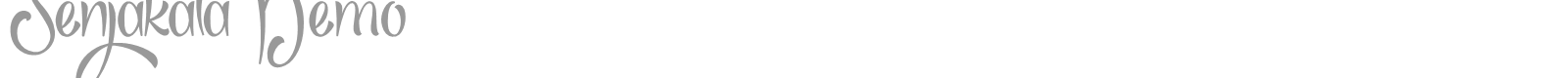 Senjakala font preview