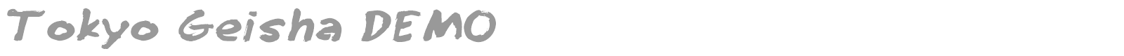 Tokyo Geisha font preview