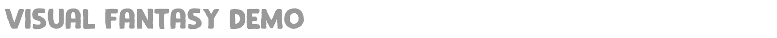Visual Fantasy font preview
