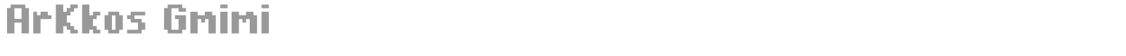 Arkkos Gmimi font preview