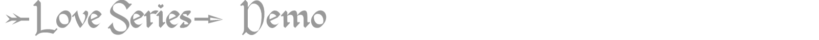 Love Series font preview
