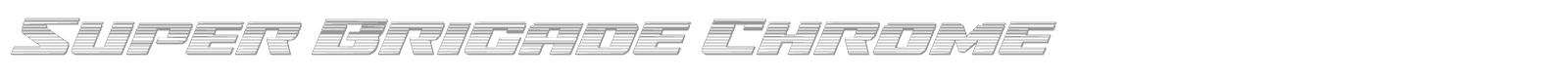 Super Brigade font preview