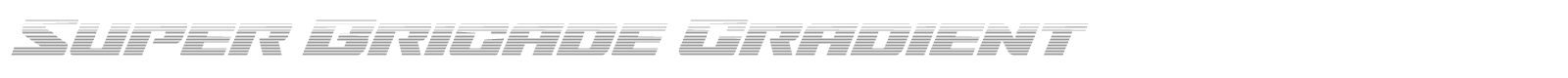 Super Brigade font preview