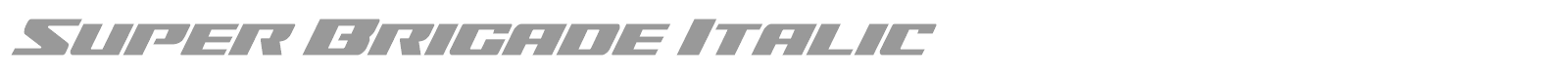 Super Brigade font preview