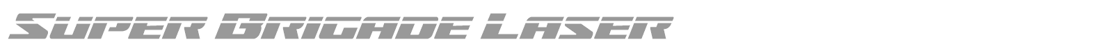 Super Brigade font preview