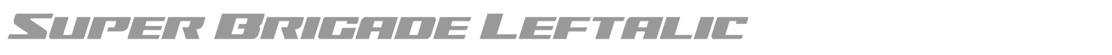 Super Brigade font preview