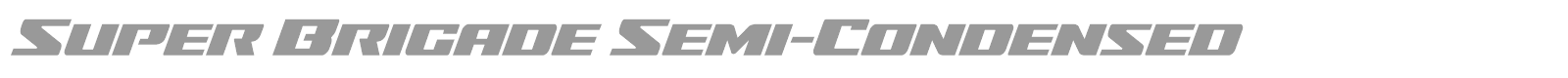 Super Brigade font preview