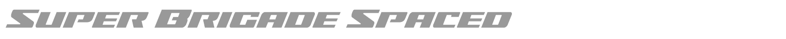 Super Brigade font preview