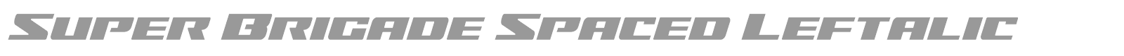 Super Brigade font preview