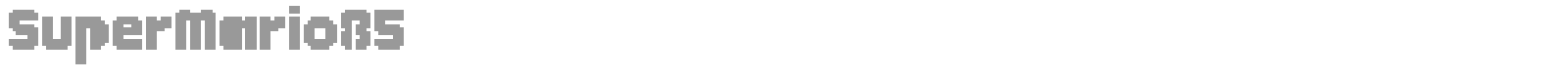 Super Mario 85 font preview