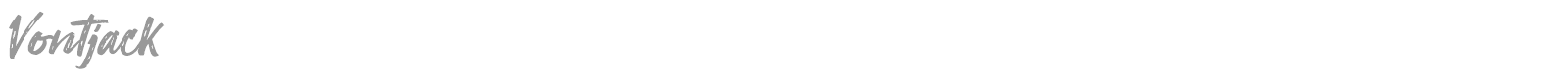 Vontjack font preview