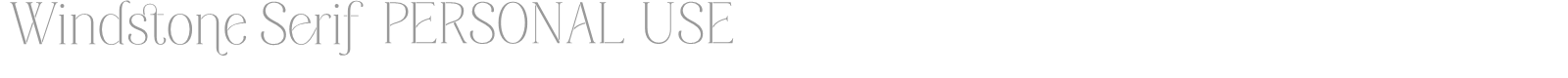 Windstone Serif font preview