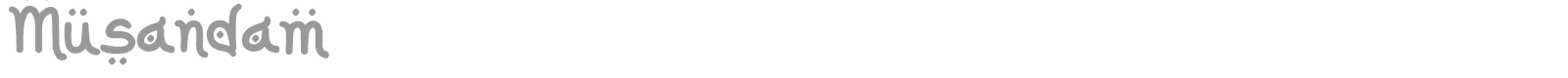 Musandam font preview