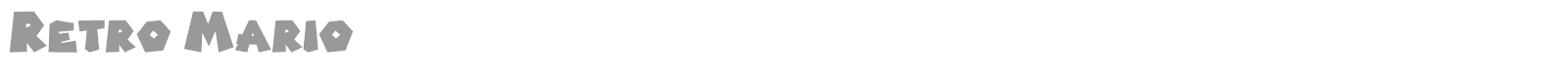 Retro Mario font preview