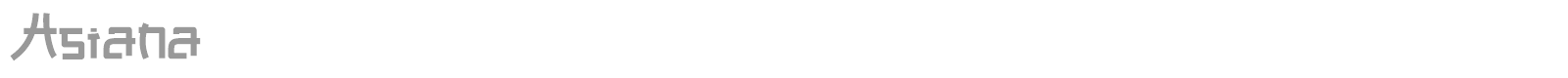Asiana font preview
