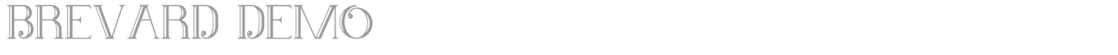 Brevard font preview