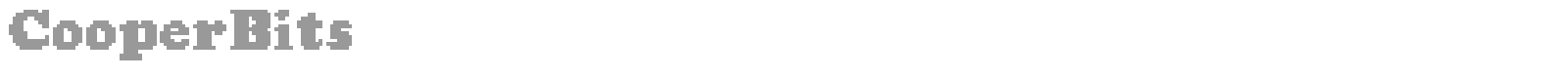 Cooper Bits font preview