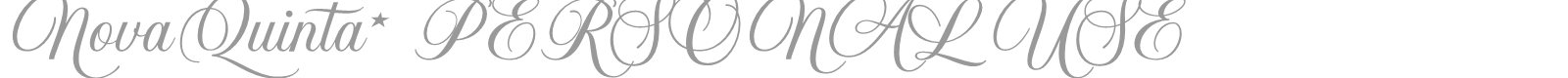 Nova Quinta font preview