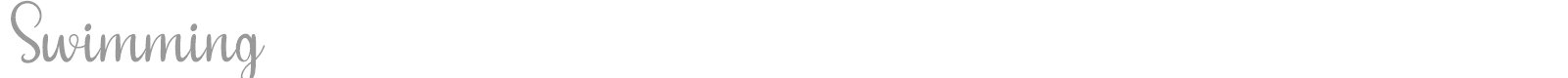 Swimming font preview