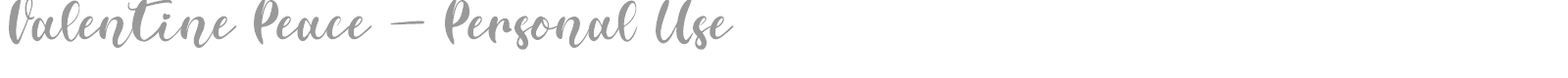 Valentine Peace font preview