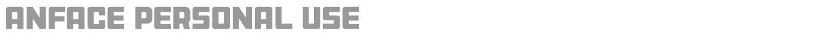 Anface font preview