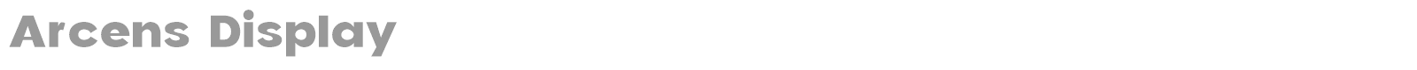 Arcens Display font preview