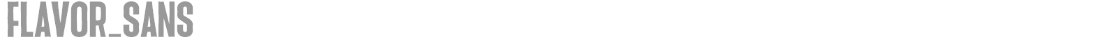 Flavor Sans font preview