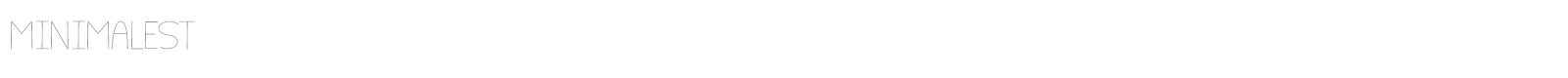 Minimalest font preview