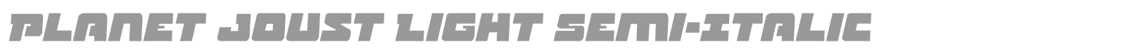 Planet Joust font preview