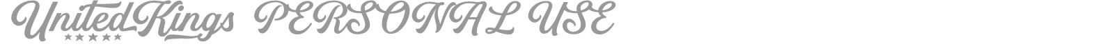 United Kings font preview
