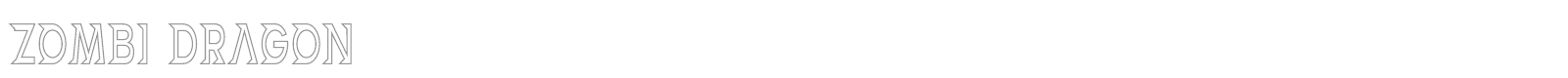 Zombi Dragon font preview