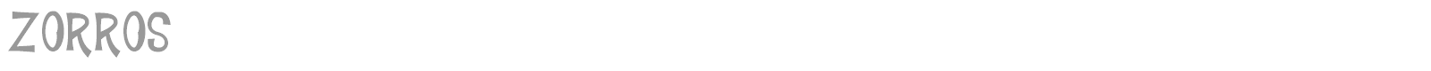 Zorros font preview