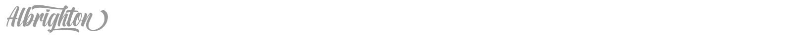 Albrighton font preview
