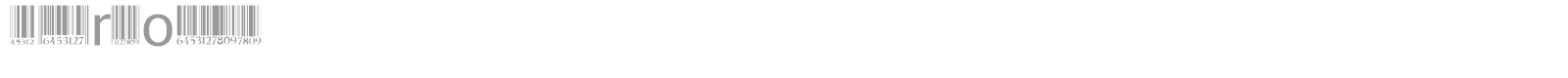 Barcode font preview