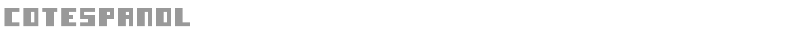 Cotespanol font preview