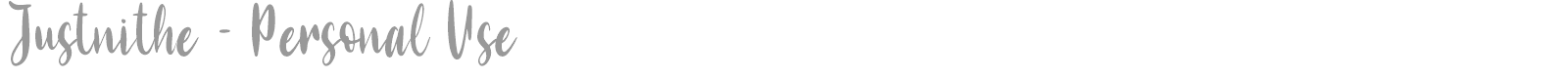 Justnithe font preview