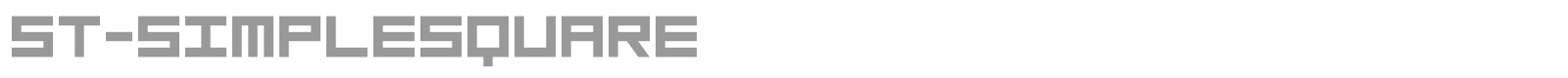 ST Simple Square font preview