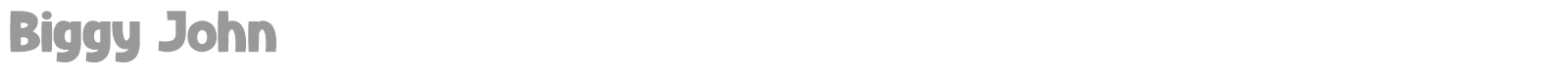 Biggy John font preview
