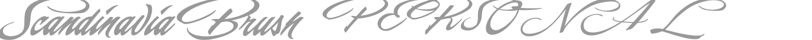 Scandinavia Brush font preview